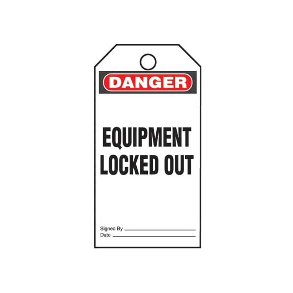 Panduit Safety Tag, Vinyl, 3 in Width, 5.75 in Height PVT-96 - main